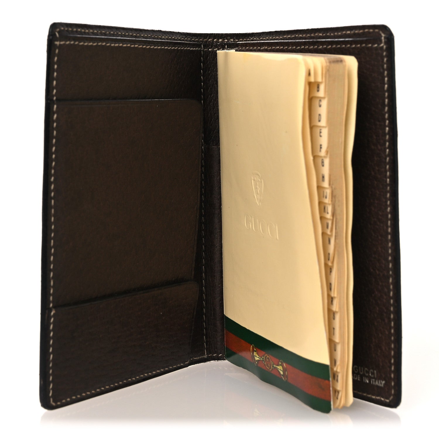 Gucci GG Monogram Web Address Book Agenda Brown
