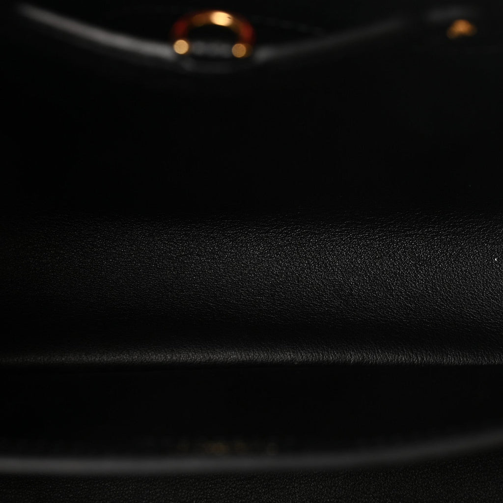 Louis Vuitton Taurillon Capucines MM Black Beige Red