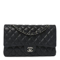Chanel Iridescent Caviar Quilted Medium Double Flap Black