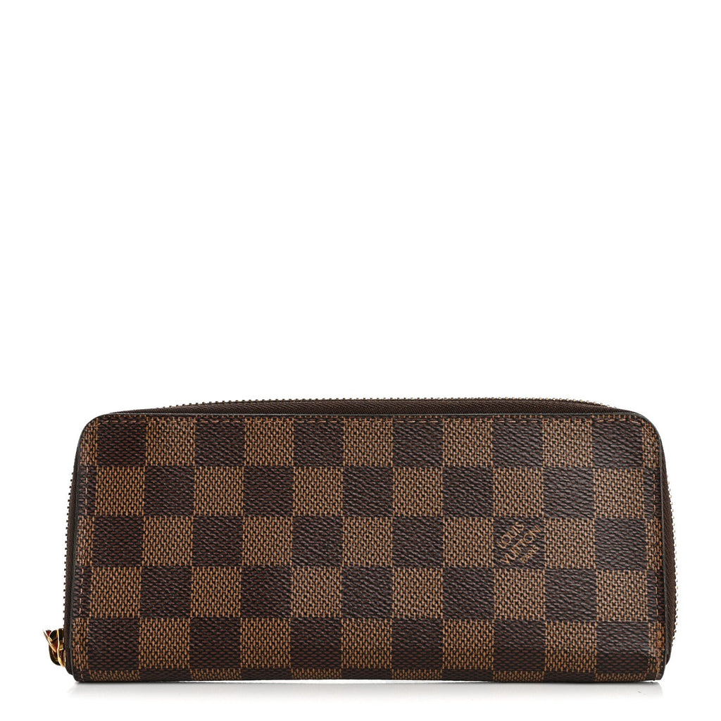 Louis Vuitton Damier Ebene Clemence Wallet Cherry