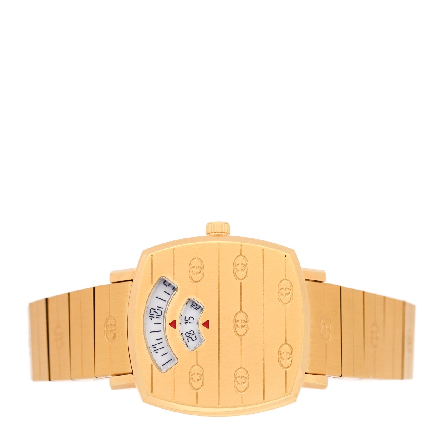 Gucci Stainless Steel 27mm Grip Quartz Watch Gold