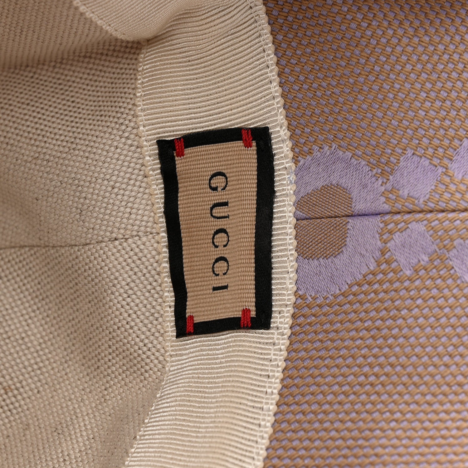Gucci Monogram Jumbo GG Mosteria Bucket Hat L Beige Lapis