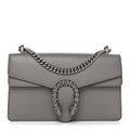 Gucci Pebbled Calfskin Small Dionysus Shoulder Bag Dusty Grey