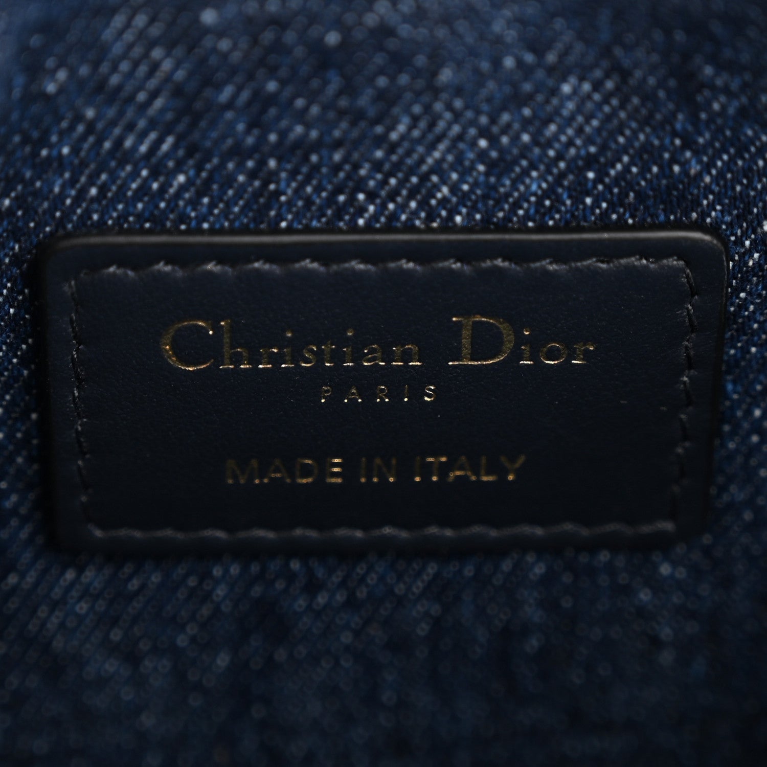 Christian Dior Denim Oblique Nano Groove 17 Bag Blue