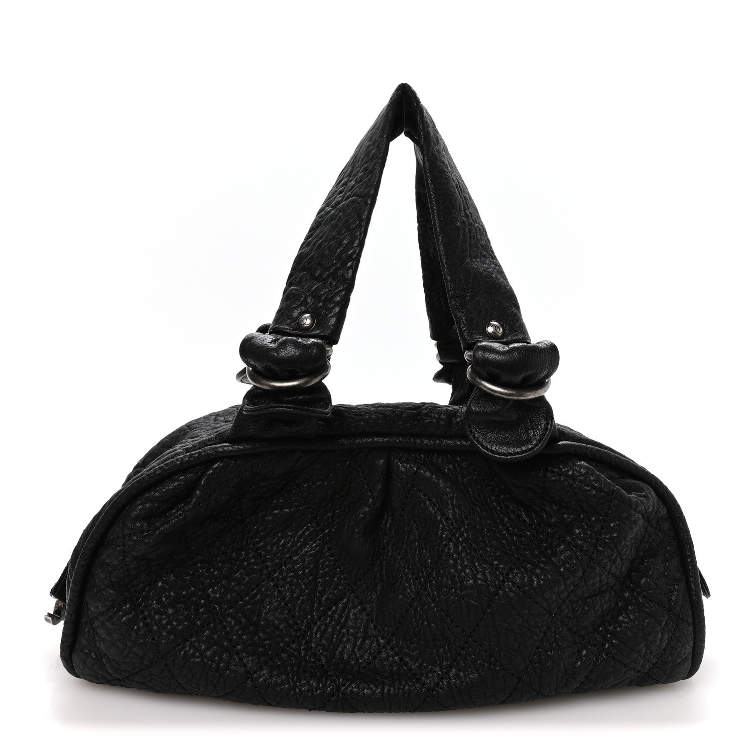 Chanel Distressed Lambskin Le Marais Bowler Black