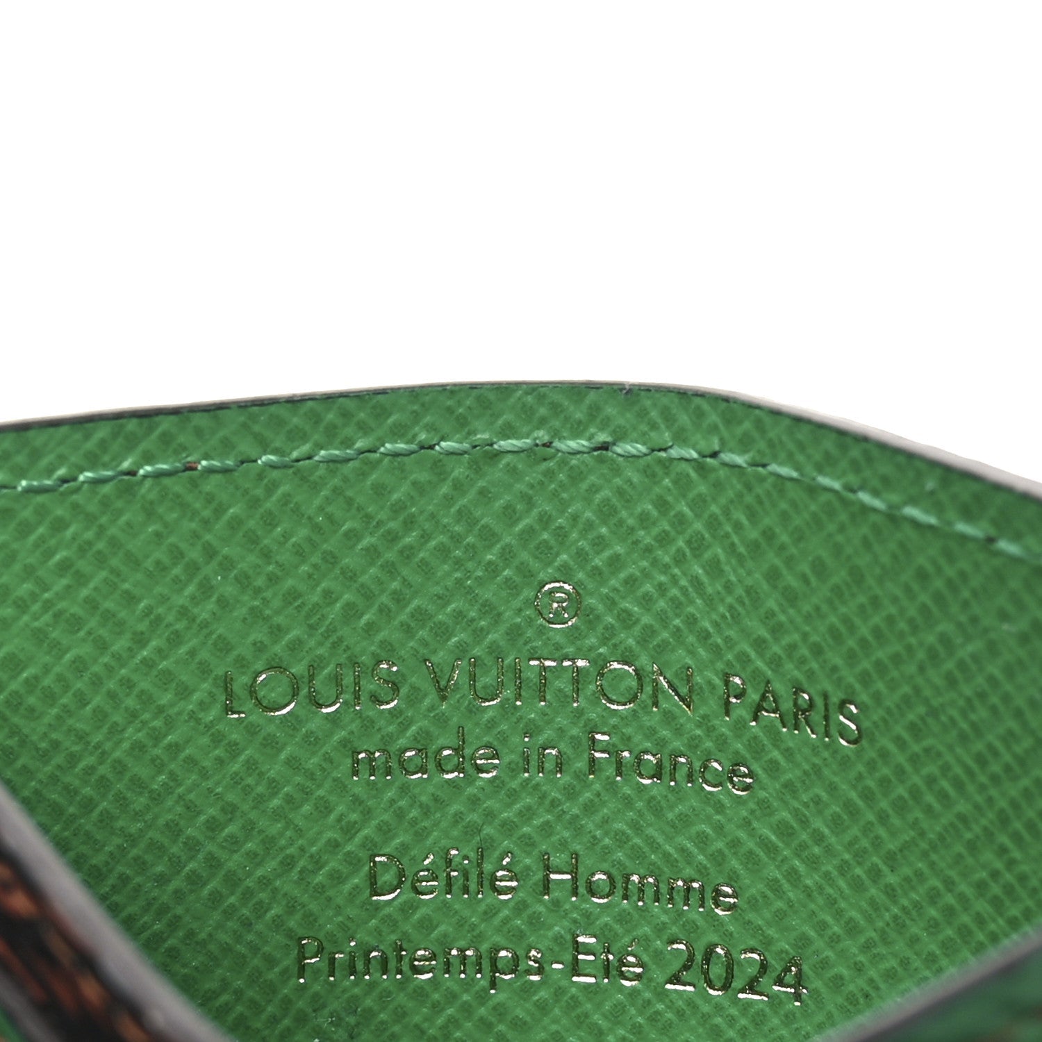 Louis Vuitton Damier Pop Porte Cartes Simple Card Holder Green