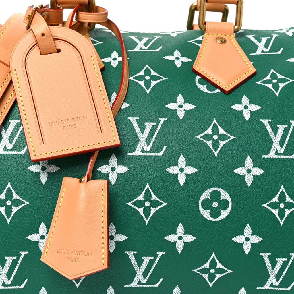 Louis Vuitton Calfskin Monogram Speedy P9 Bandouliere 30 Green