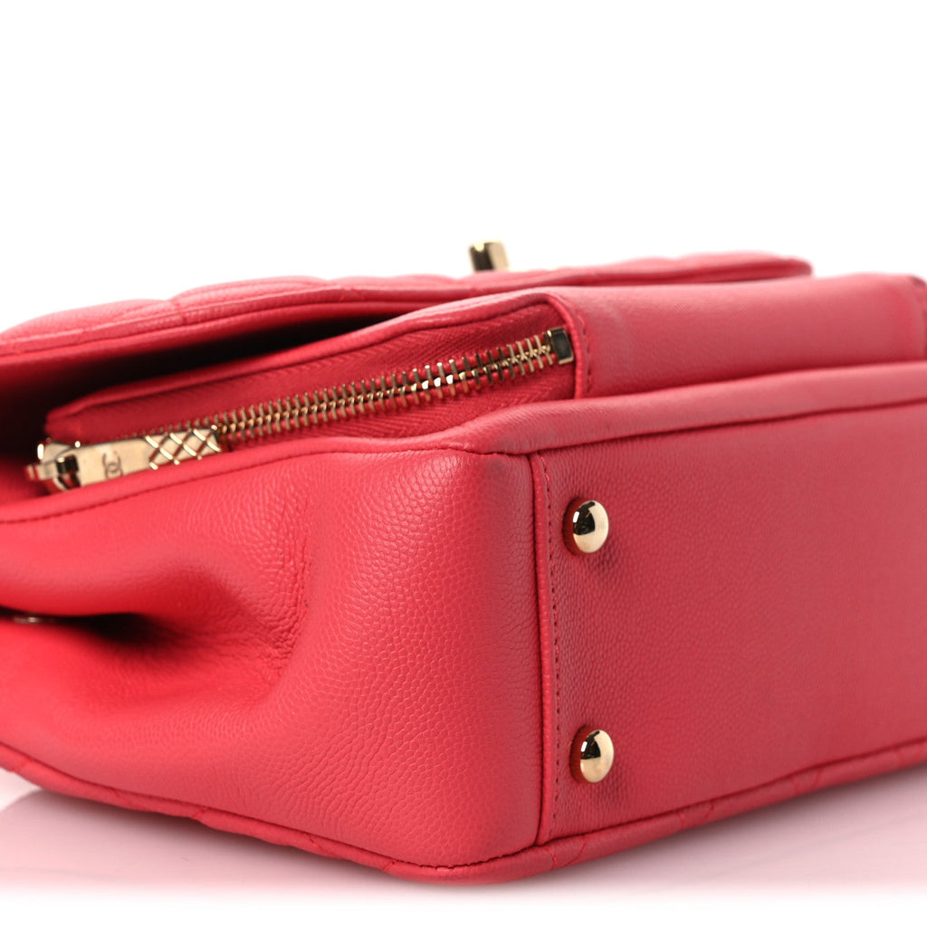 Chanel Caviar Quilted Small Business Affinity Flap Dark Pink