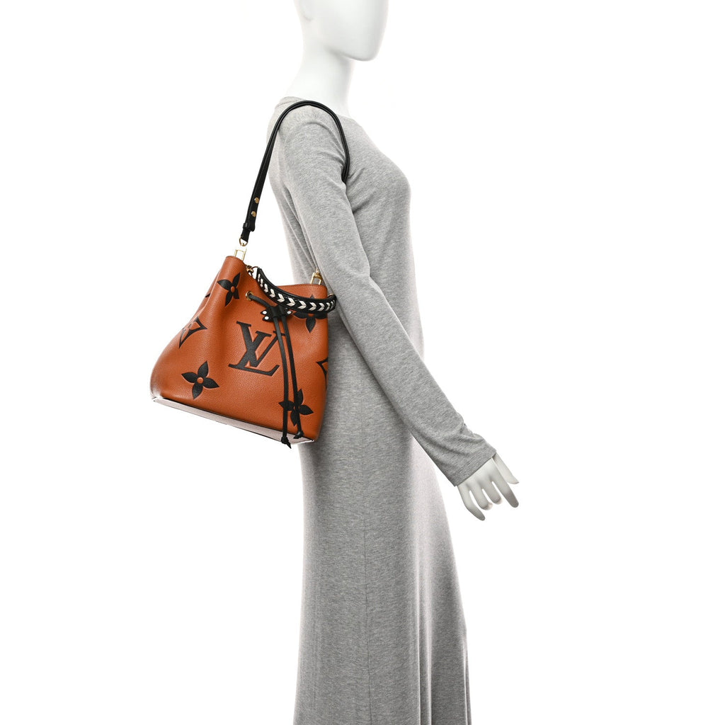 Louis Vuitton Empreinte Monogram Giant Crafty Neonoe MM Caramel Black