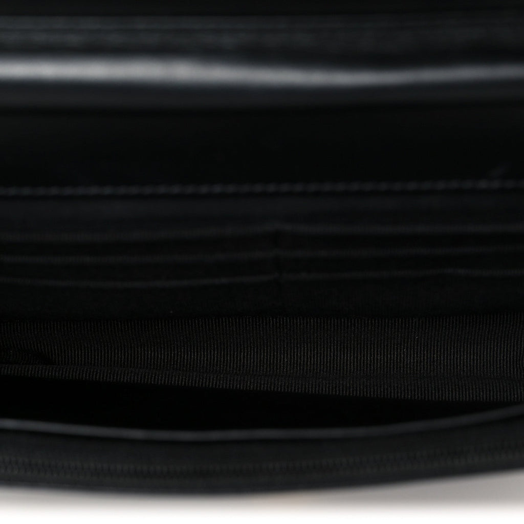 Chanel Caviar Quilted Boy Wallet On Chain WOC Black