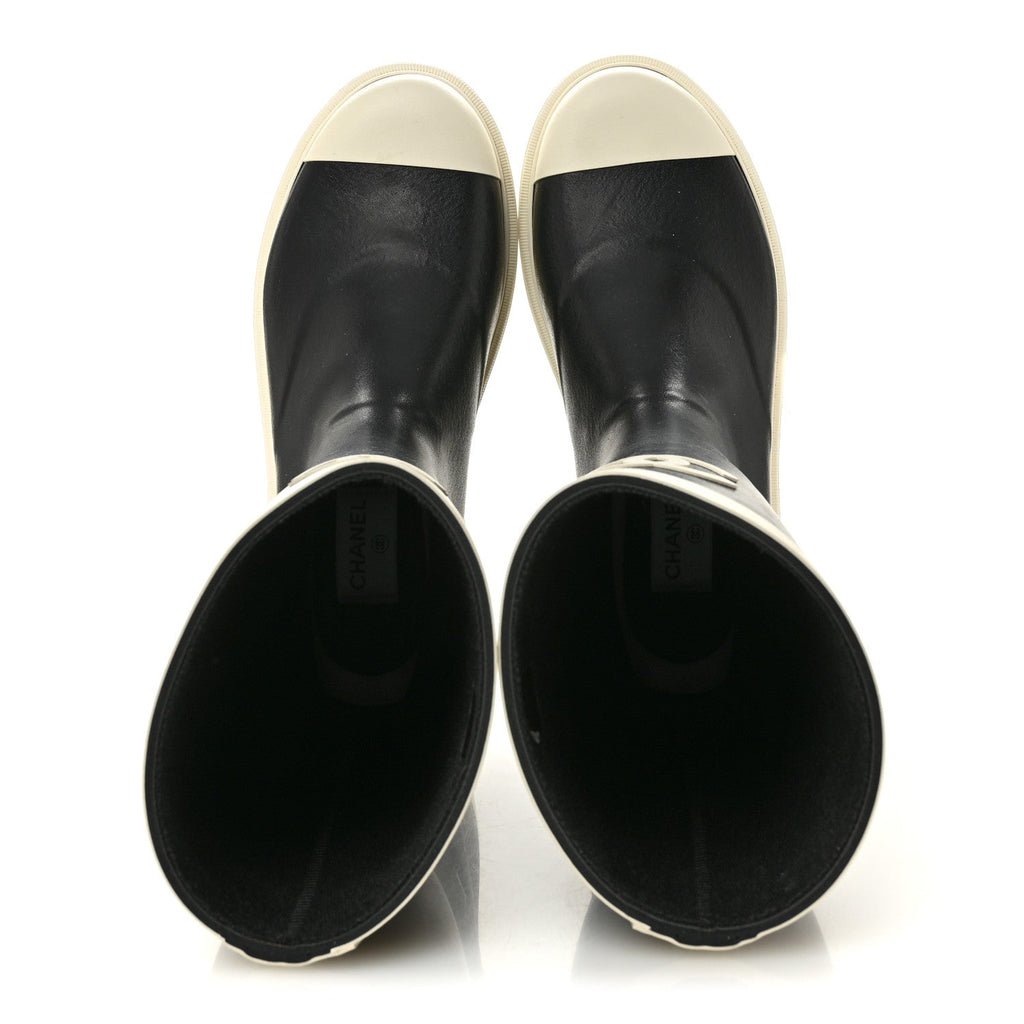 Caoutchouk CC High Boots 40 Black White