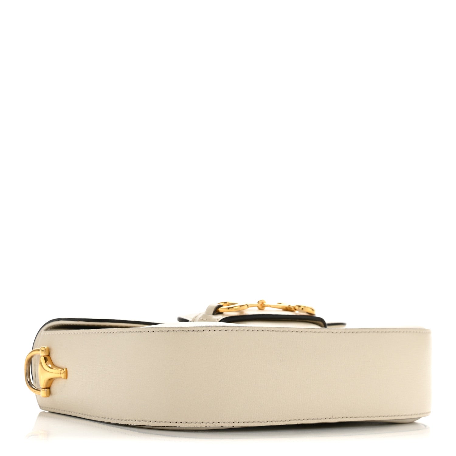Gucci Azalea Calfskin Horsebit 1955 Shoulder Bag Mystic White