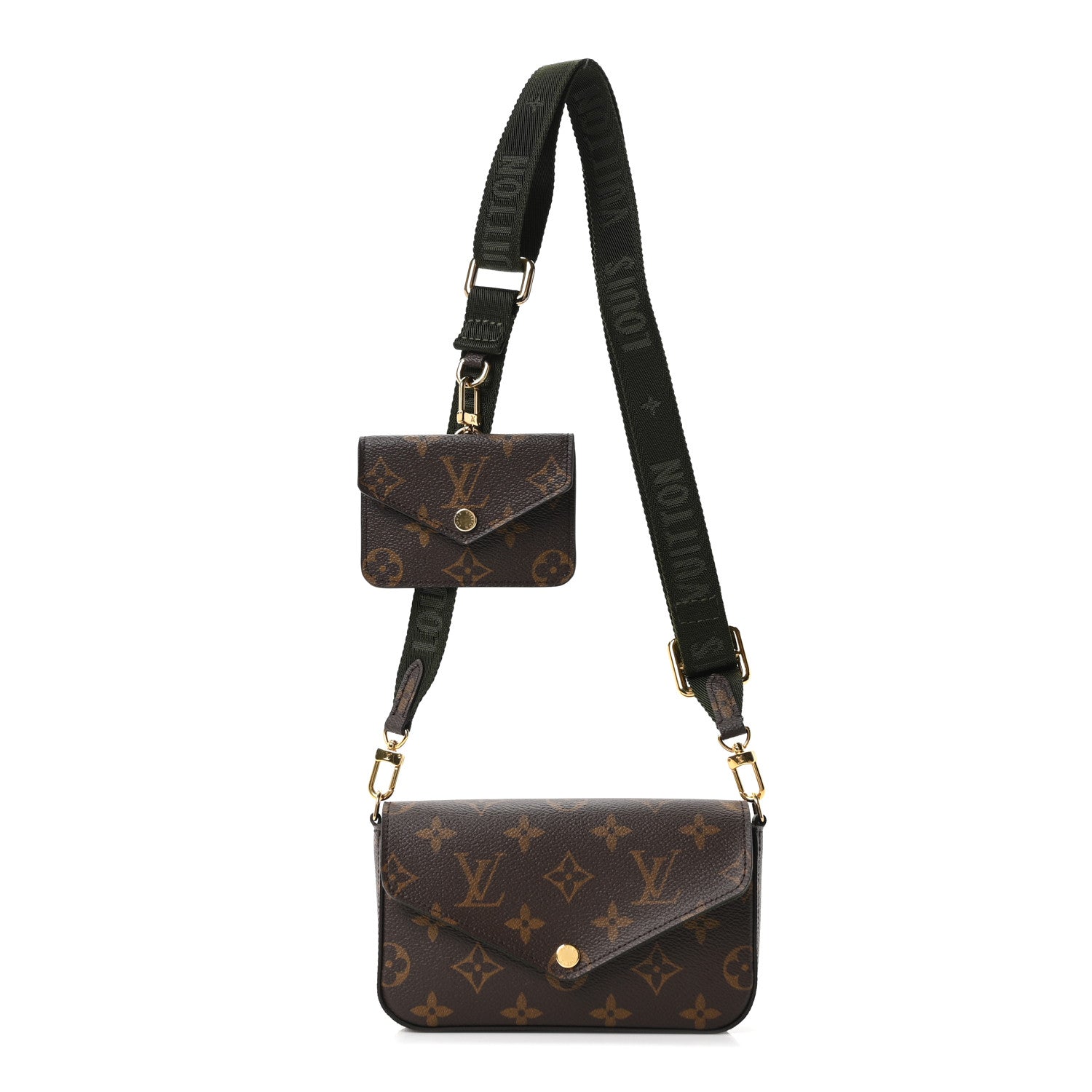 Louis Vuitton Monogram Felicie Strap & Go Kaki