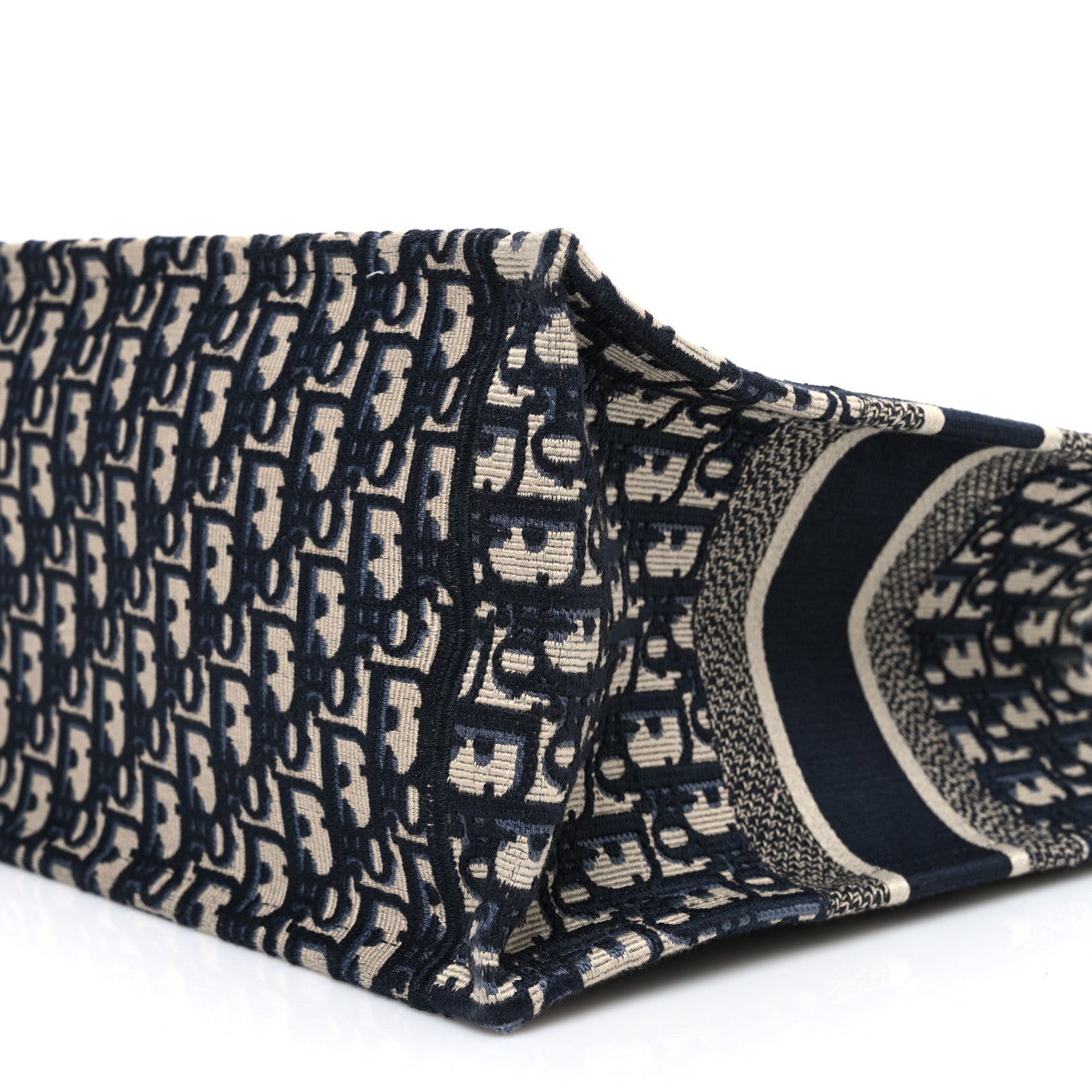 Christian Dior Oblique Medium Book Tote Blue Multicolor