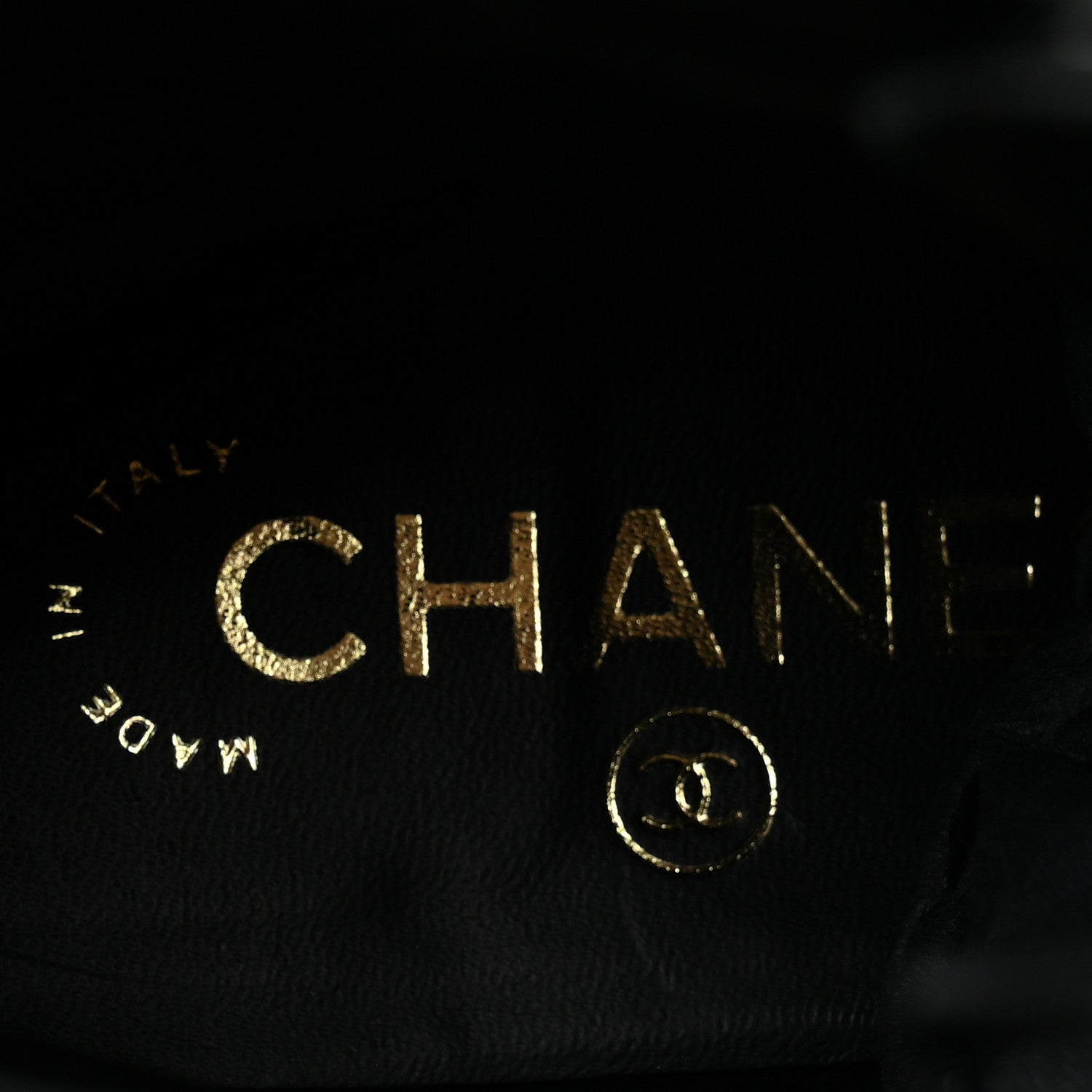 Chanel Shiny Calfskin Quilted Lace Up Combat Boots 37.5 Black