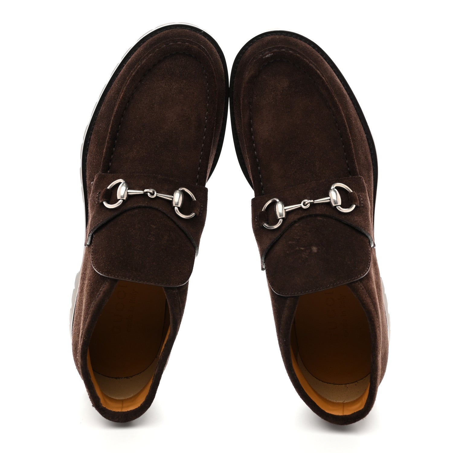 Gucci Suede Mens Horsebit Ankle Boots 8 Dark Brown