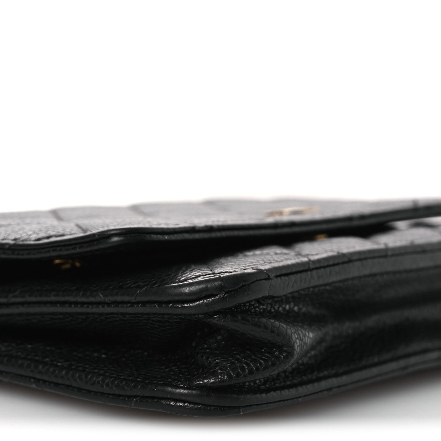 Chanel Caviar Quilted Wallet on Chain WOC Black