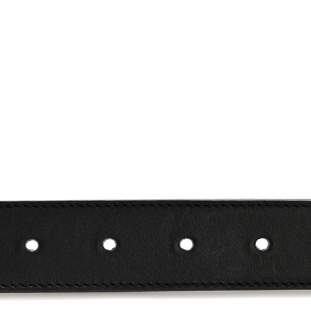 Gucci Calfskin Double G 30mm Belt 80 32 Black