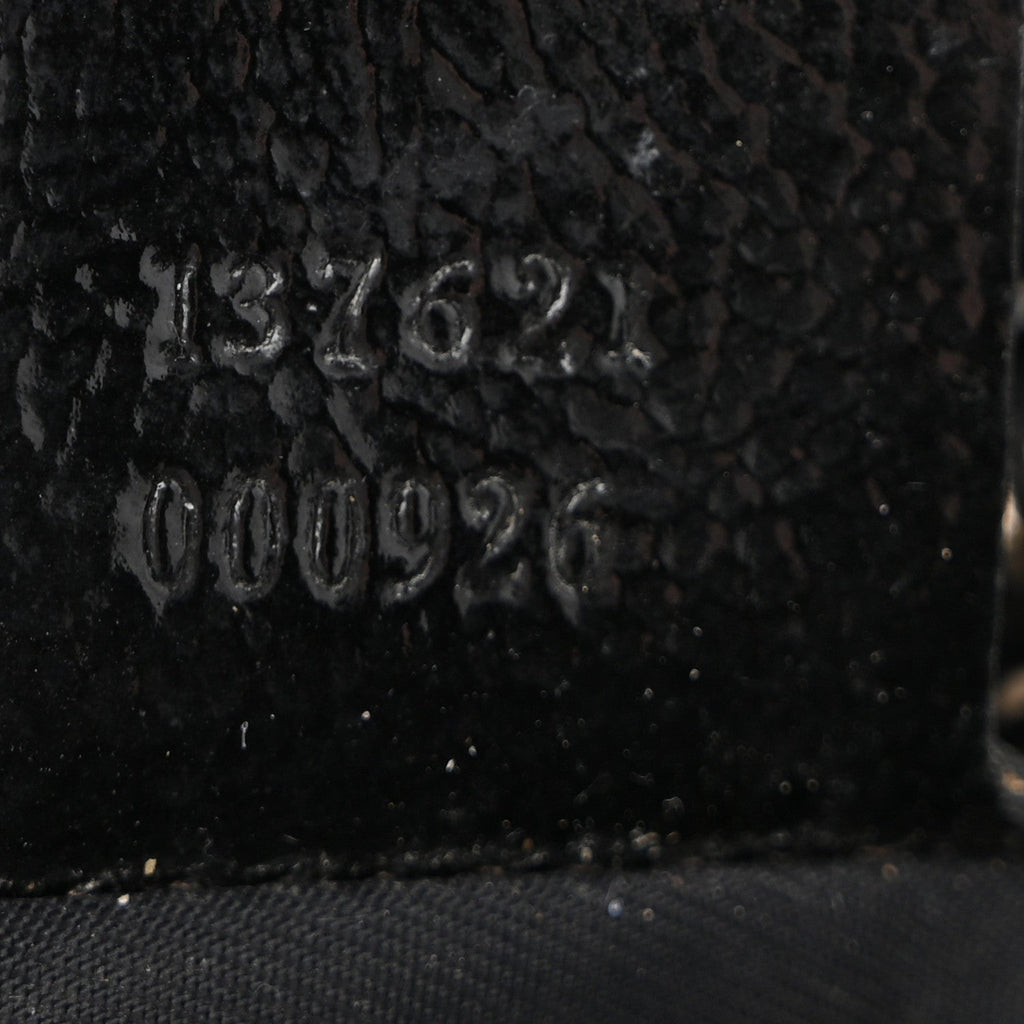Gucci Patent Medium Pelham Shoulder Bag Black