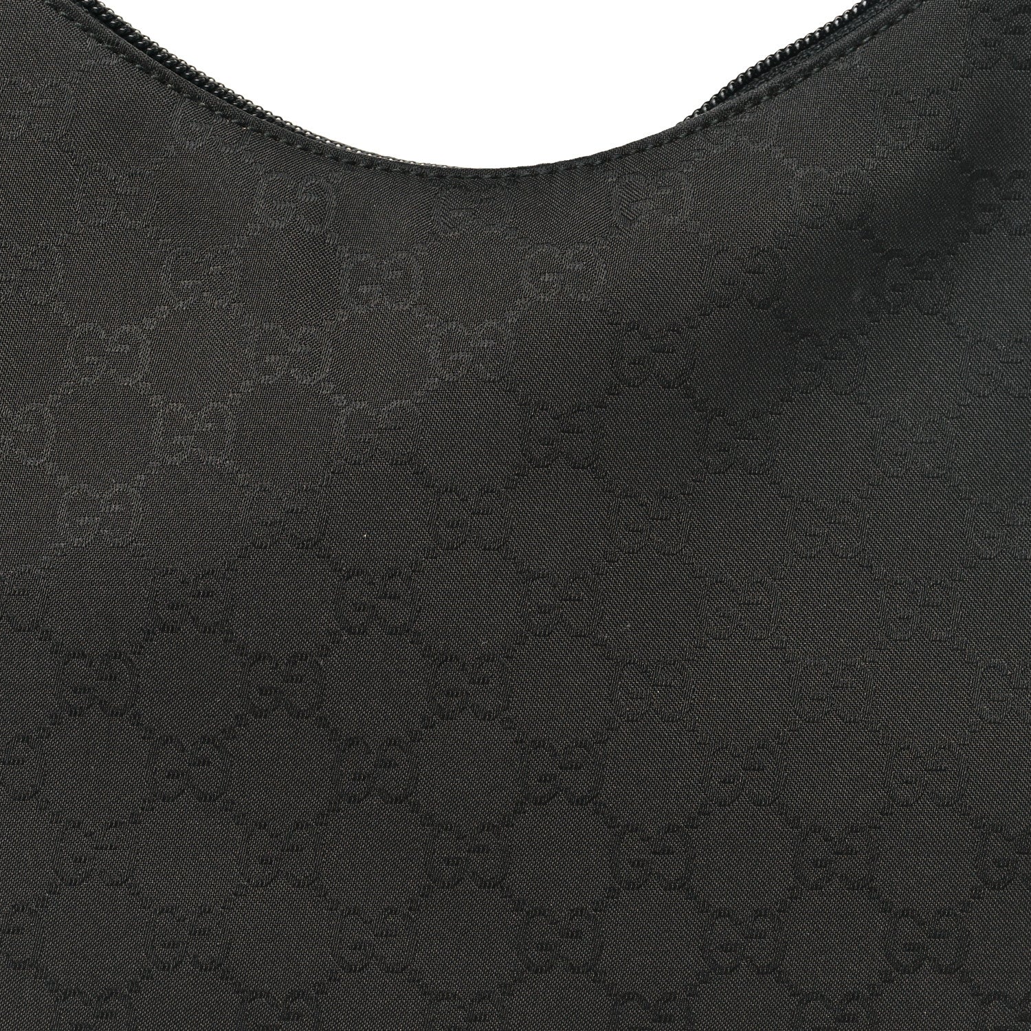 Gucci Nylon Monogram Small Hobo Black