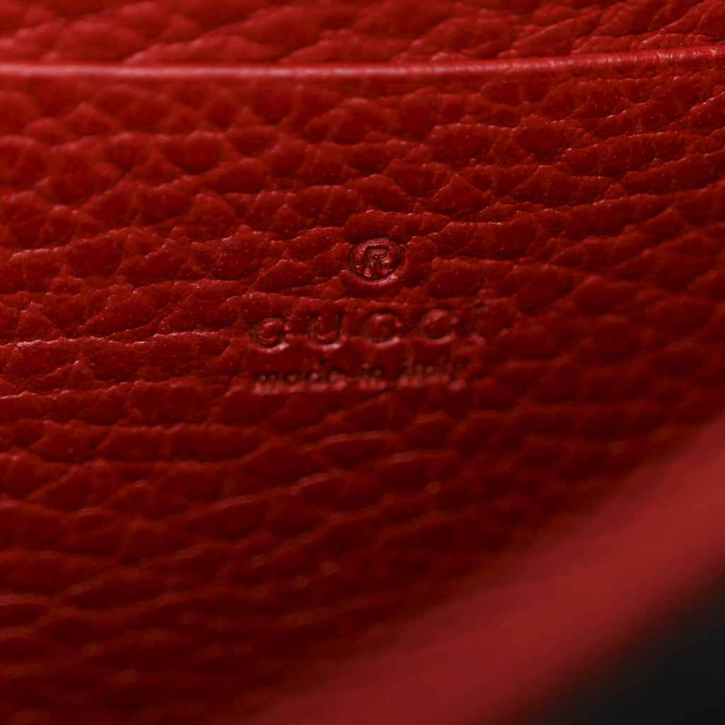 Gucci Calfskin Mini Dionysus Chain Wallet Hibiscus Red