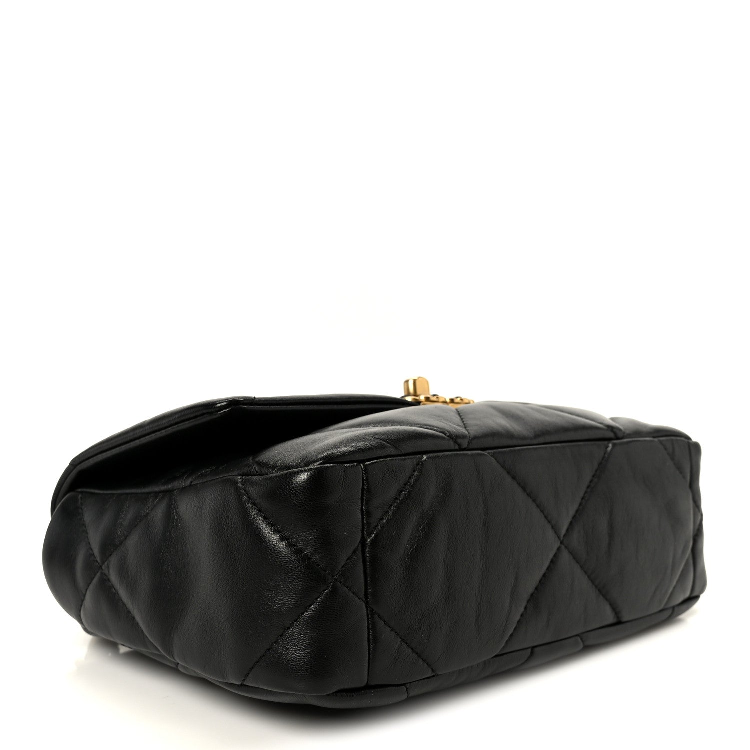 Chanel Lambskin Quilted Medium Chanel 19 Flap Black