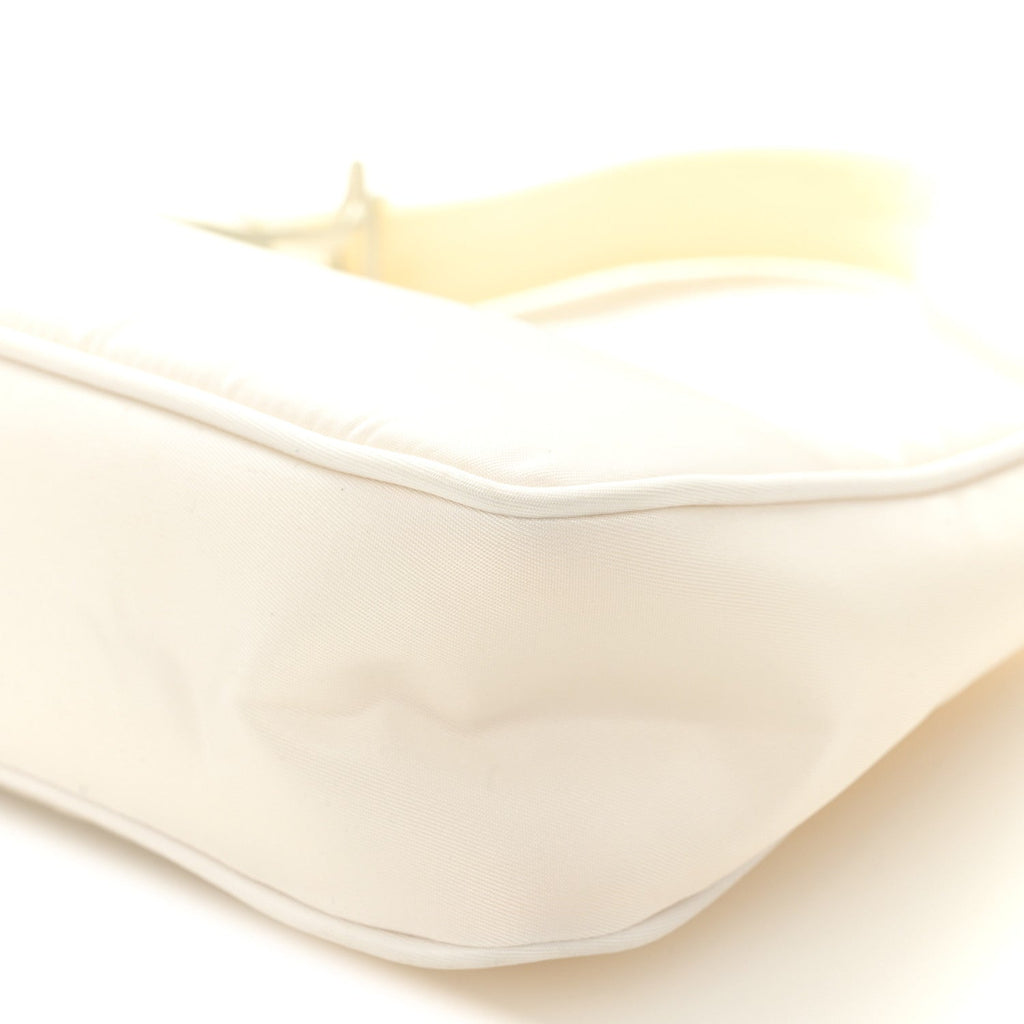 Prada Tessuto Nylon Mini Re-Edition 2000 Bag White