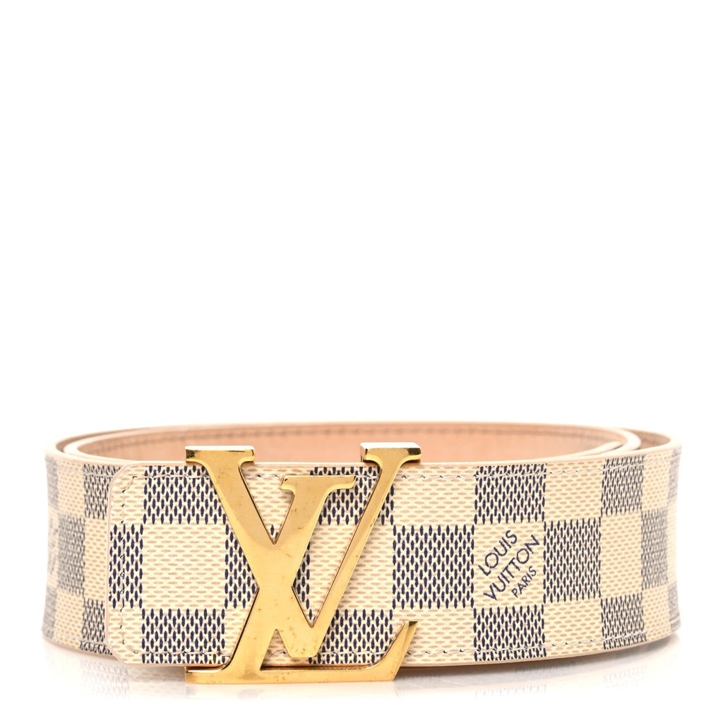 Louis Vuitton Damier Azur LV Initiales 85 34 Belt