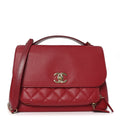 Chanel Caviar Quilted Large Business Affinity Flap Red