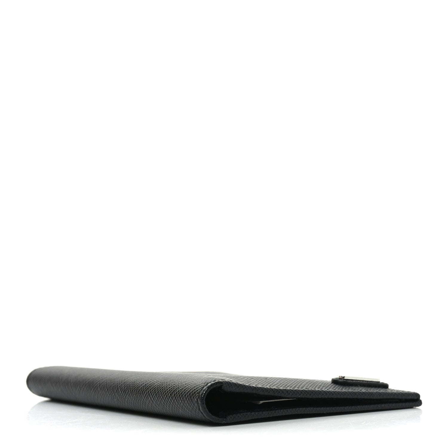 Prada Saffiano Passport Holder Black