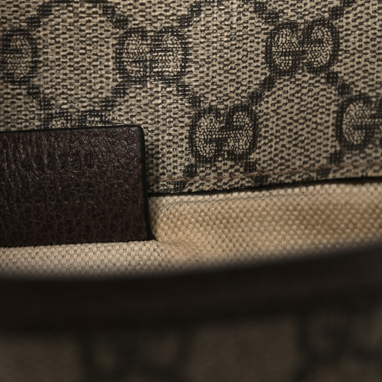 Gucci GG Supreme Monogram Neo Vintage Web Belt Bag Brown