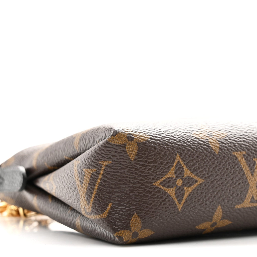 Louis Vuitton Monogram Pallas Clutch Black