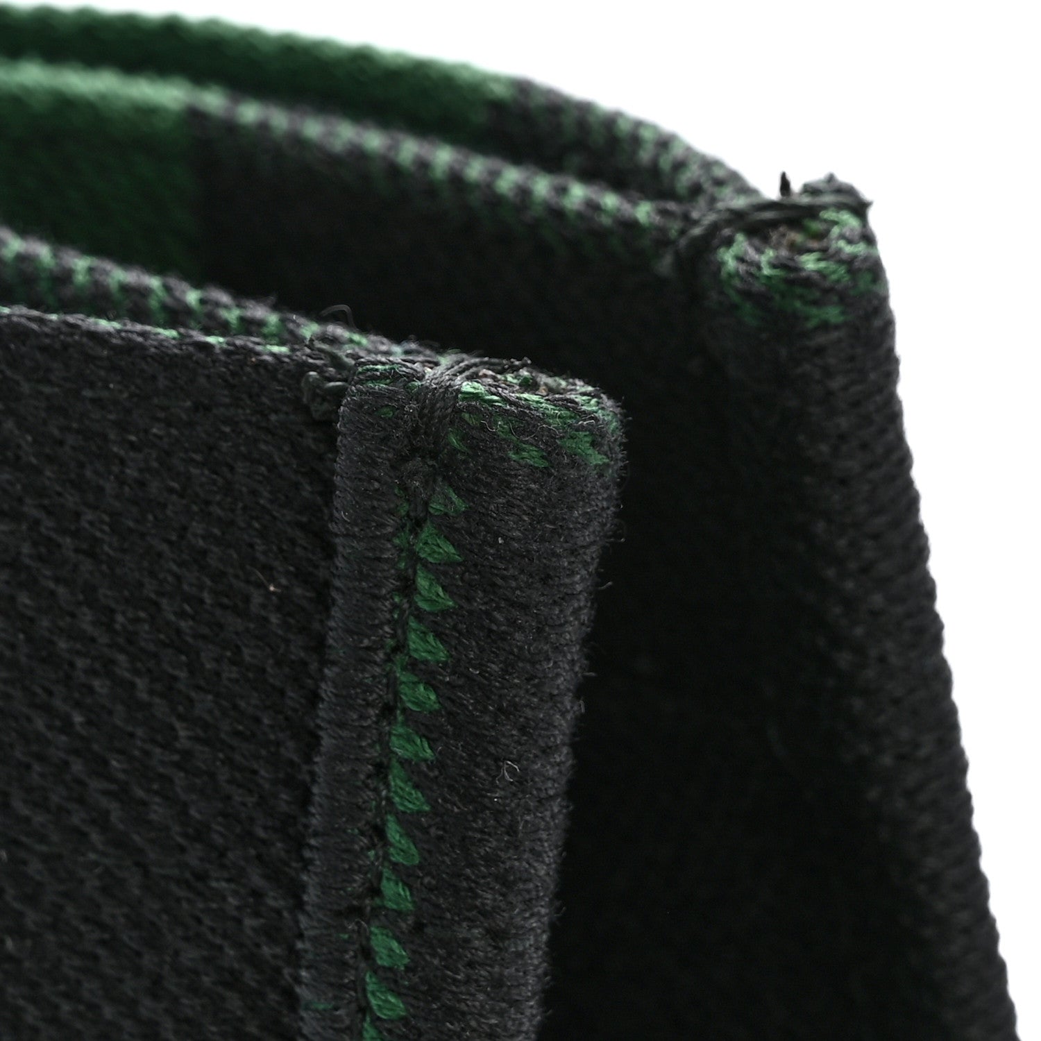 Christian Dior Canvas Embroidered Checkered Book Tote Black Green