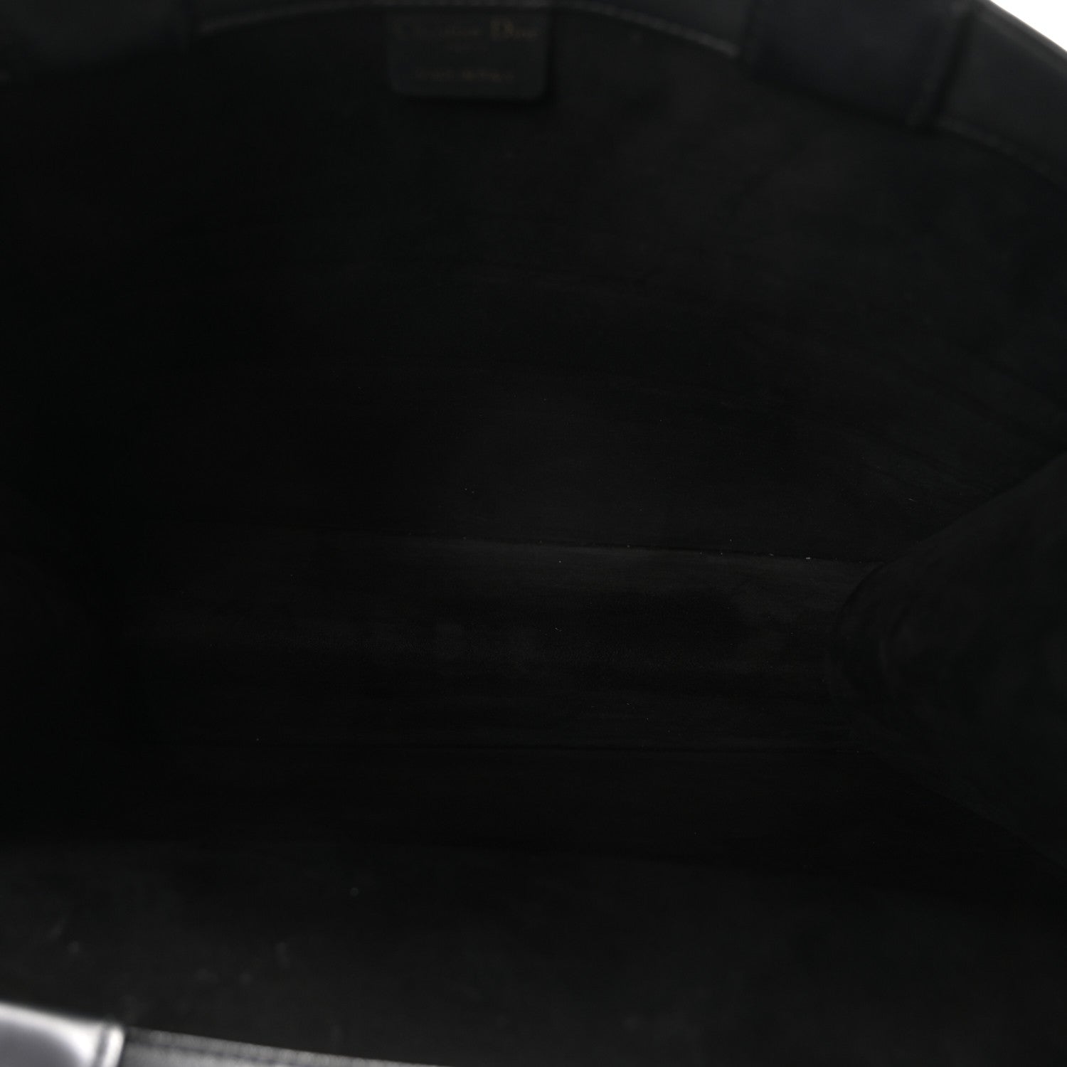 Christian Dior Calfskin Embossed Medium Book Tote Black