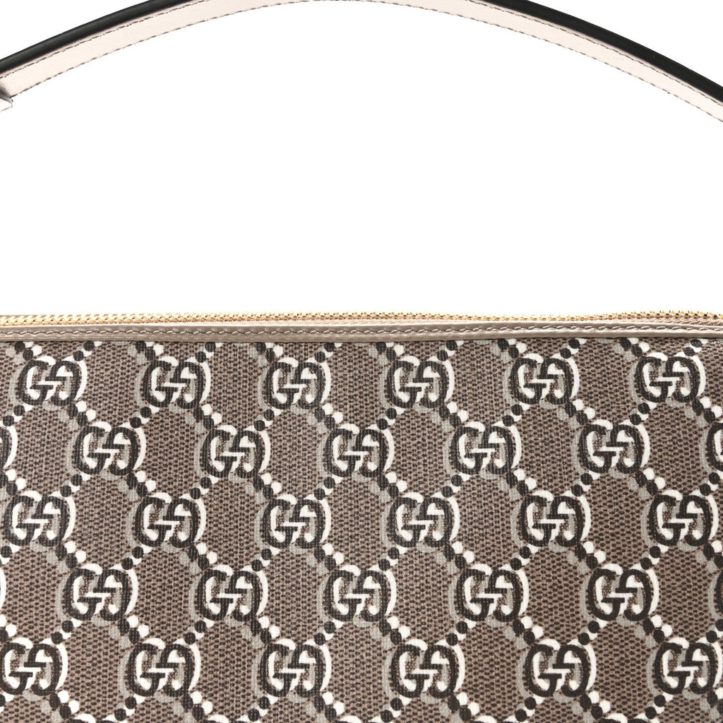 Gucci GG Shadow Monogram Super Mini Ophidia Shoulder Bag Taupe