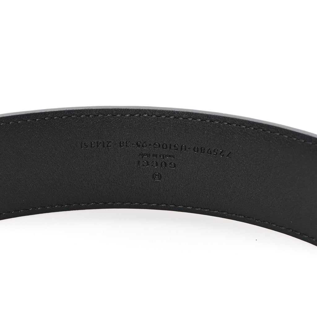 Gucci Ciny Calfskin Lux Torchon 35mm Belt 95 38 Black