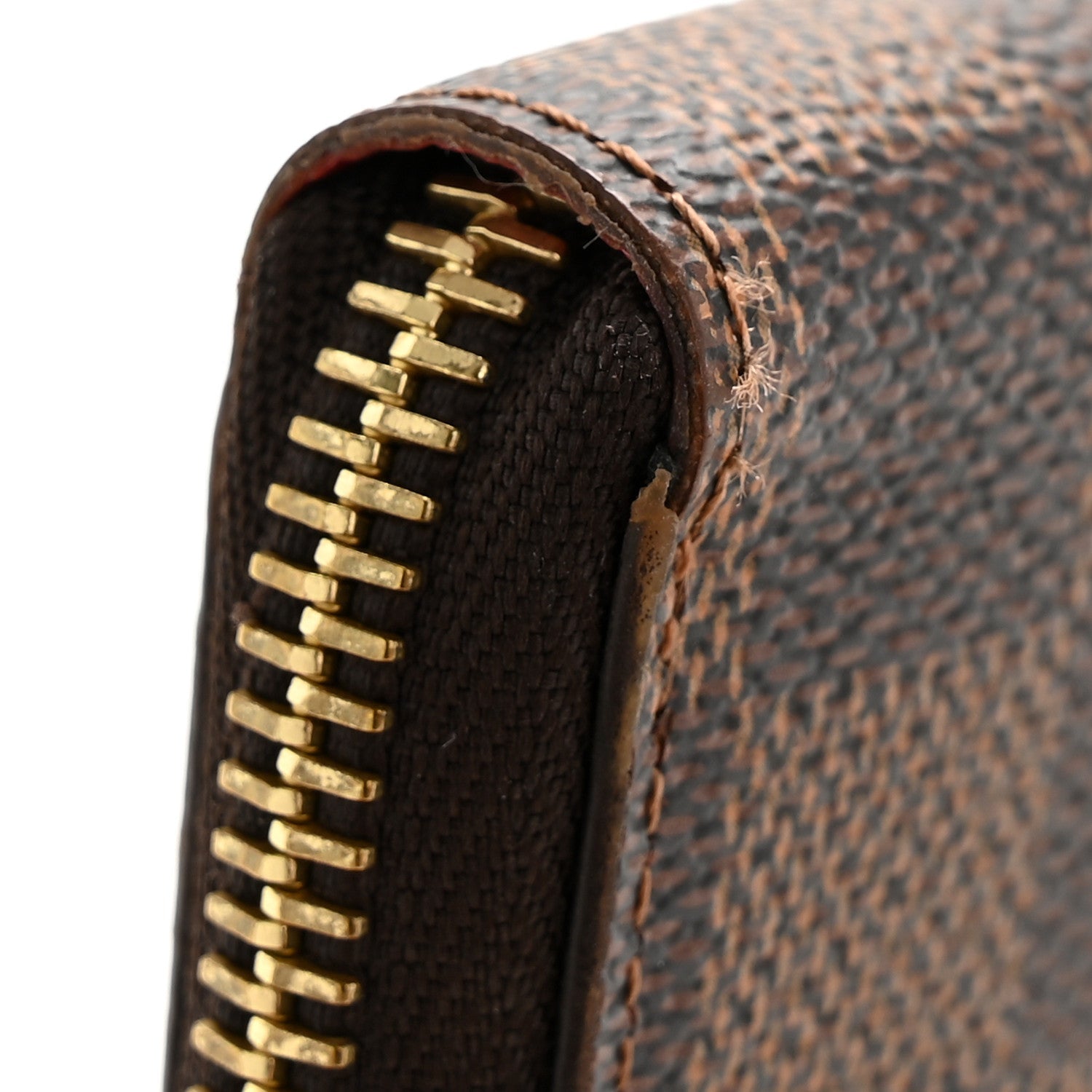 Louis Vuitton Damier Ebene Clemence Wallet Cherry