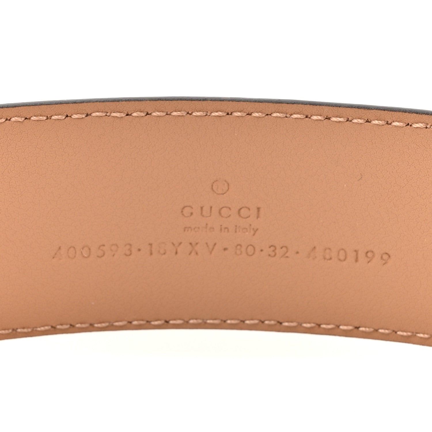 Gucci Azalea Calfskin Enamel Monochrome Double G 40mm Belt 80 32 Camelia