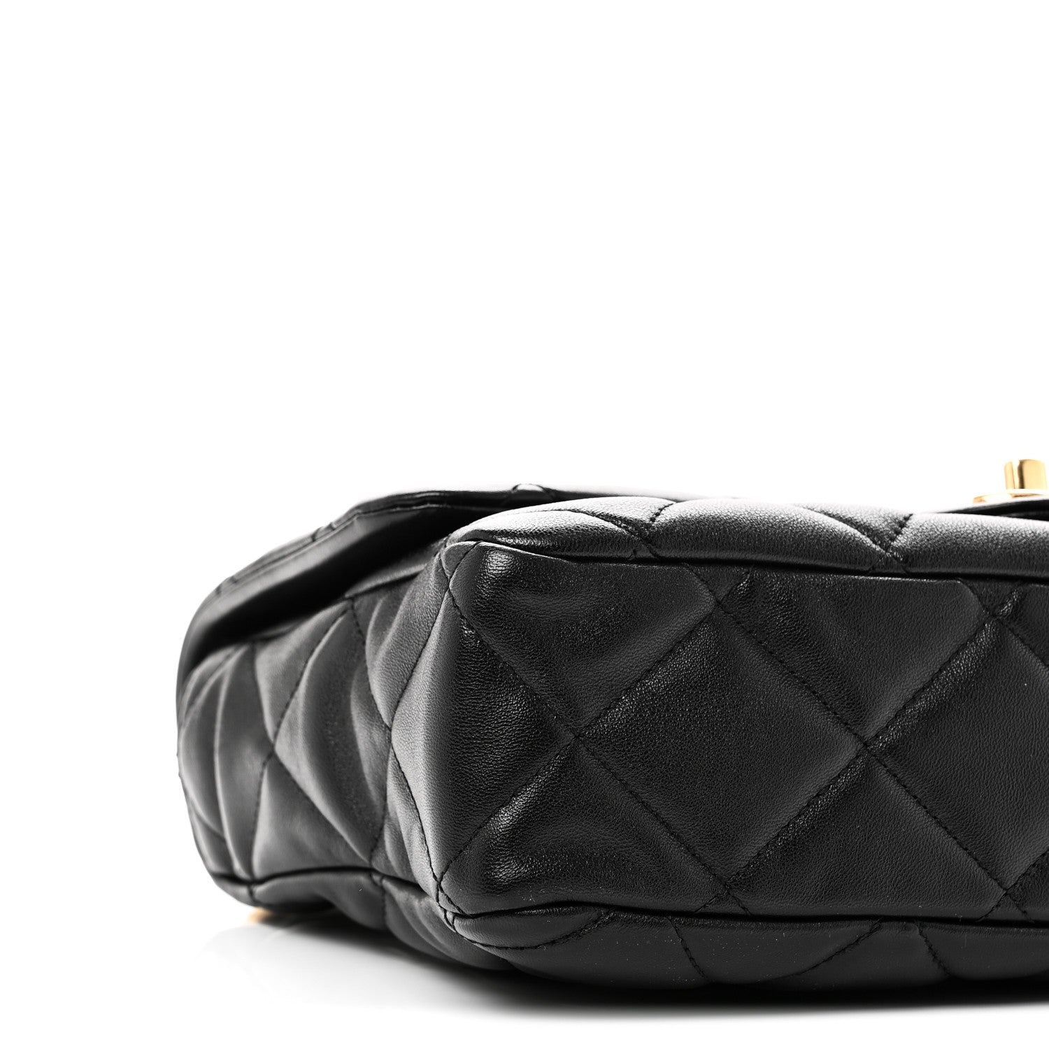 Chanel Lambskin Quilted Large CC Funky Town Flap Black