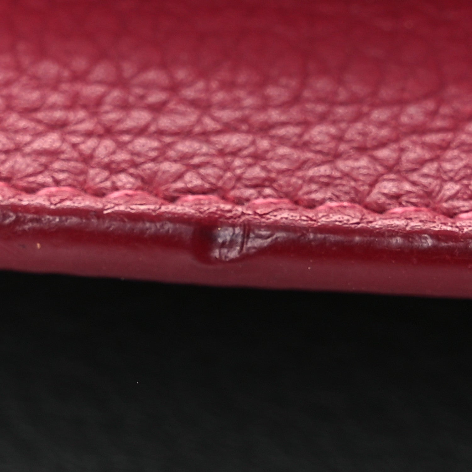 Louis Vuitton Calfskin My Lockme Chain Pochette Lie De Vin Etain Creme