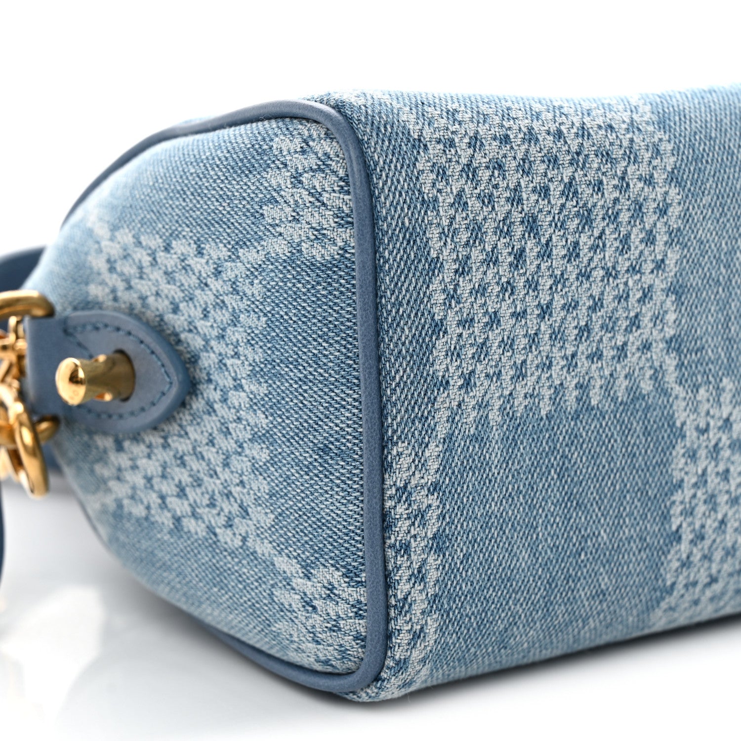 Louis Vuitton Damier Denim 3D Speedy Bandouliere 18 Denim Blue