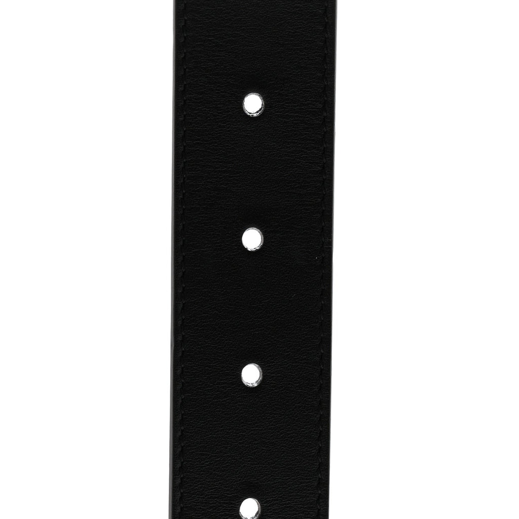 Gucci Calfskin Double G 30mm Belt 80 32 Black