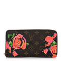 Louis Vuitton Monogram Roses Zippy Wallet
