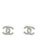 Crystal CC Earrings Silver