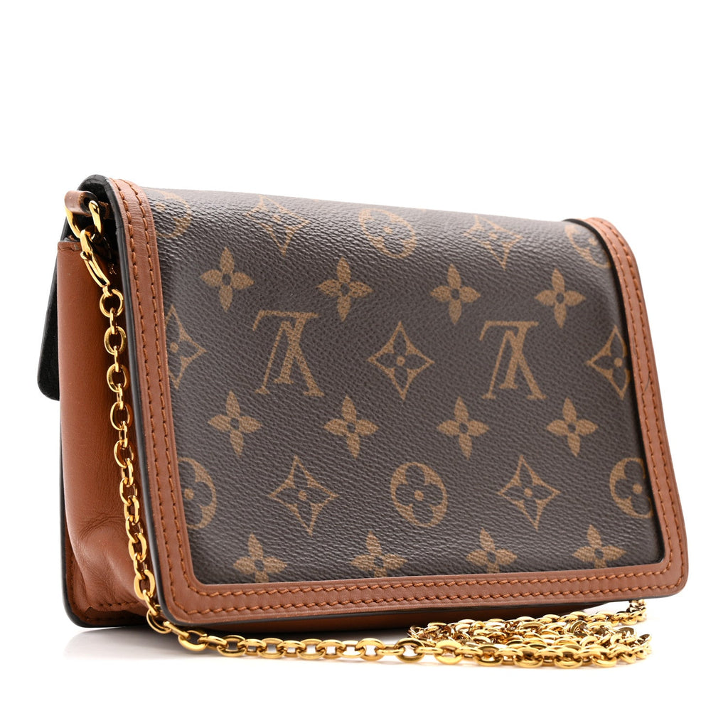 Louis Vuitton Reverse Monogram Dauphine Chain Wallet