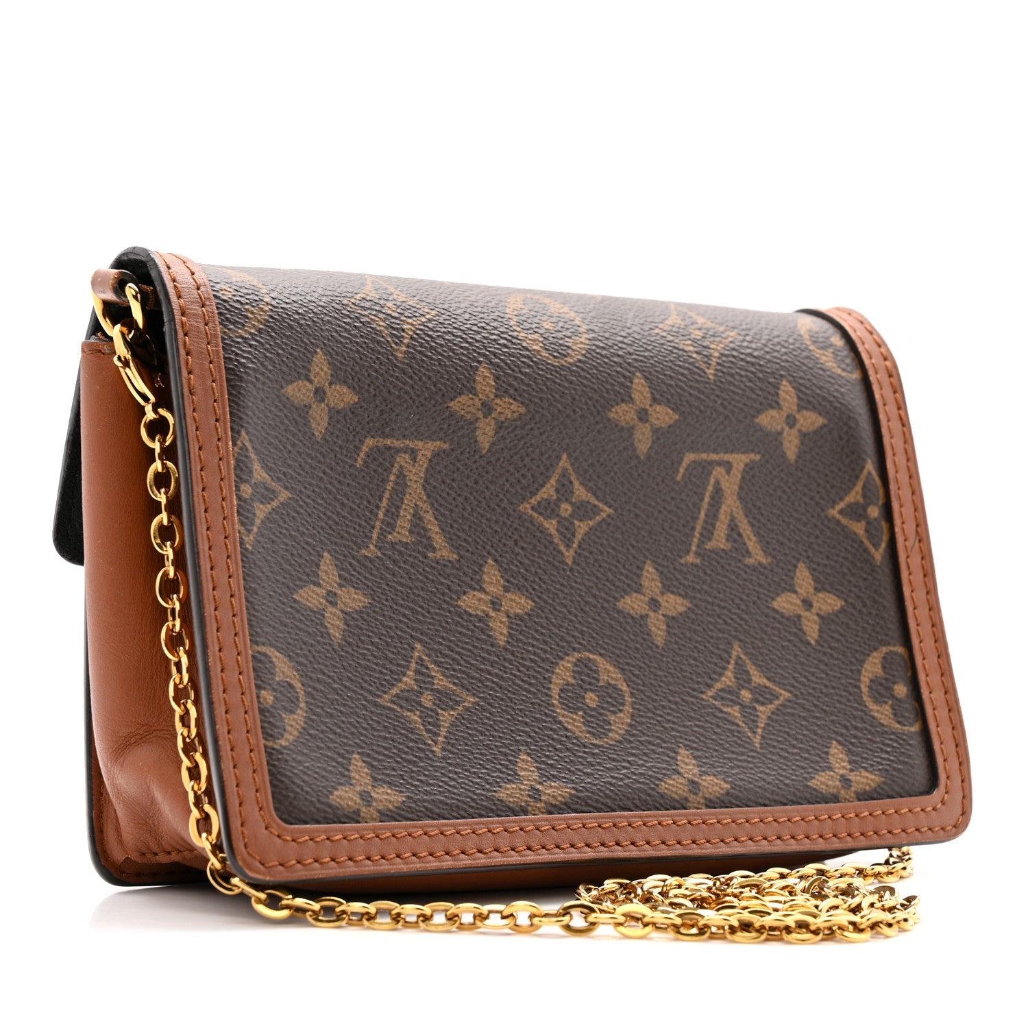 Louis Vuitton Reverse Monogram Dauphine Chain Wallet