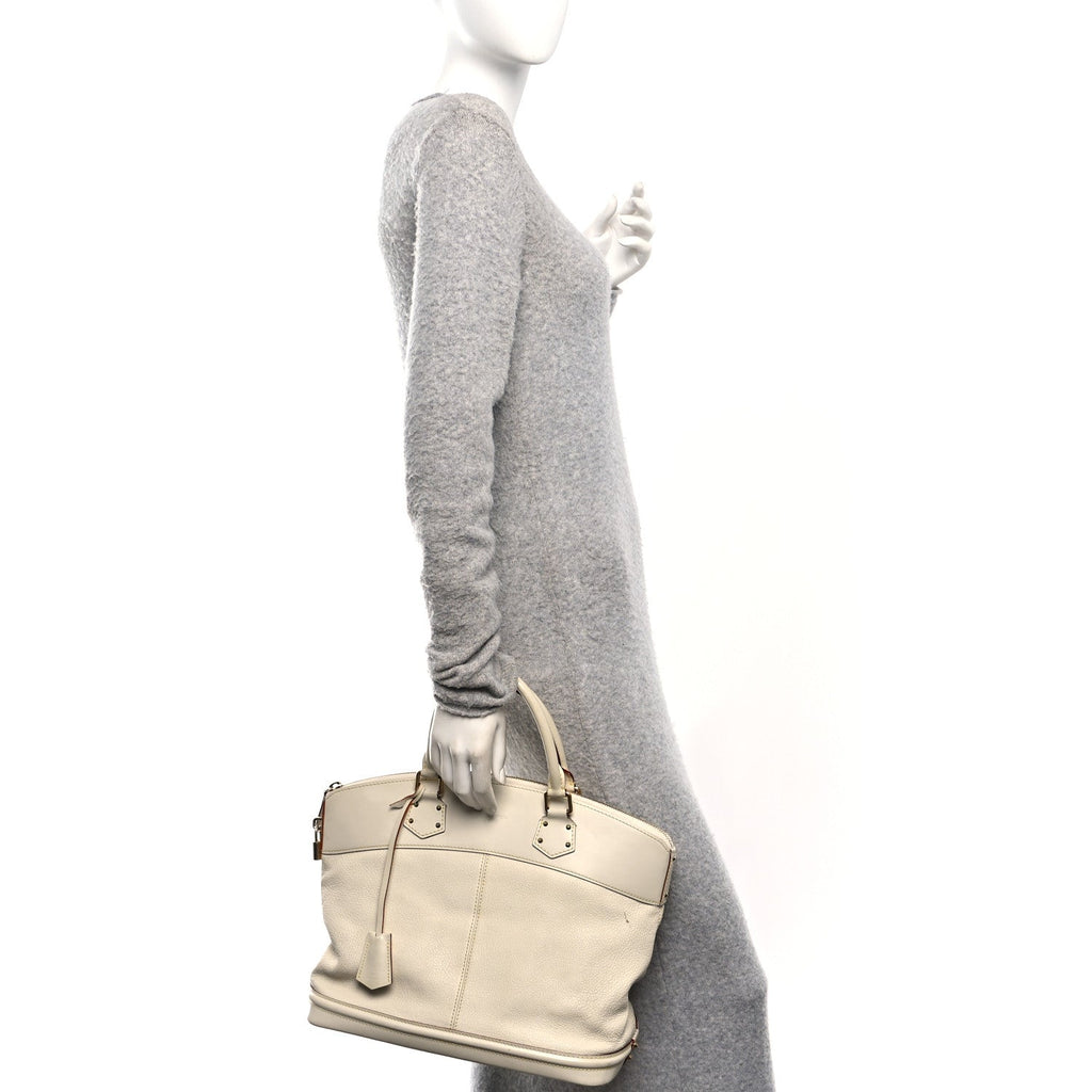 Louis Vuitton Suhali Lockit MM White