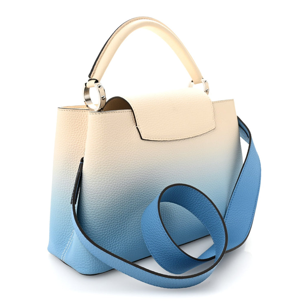 Louis Vuitton Taurillon Capucines MM Gradient Blue