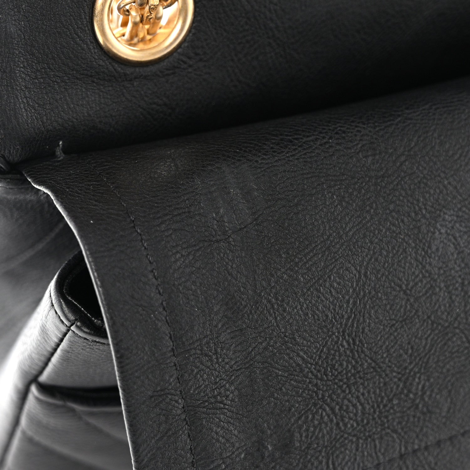 Chanel Crumpled Calfskin Chevron Quilted 2.55 Reissue 226 Black