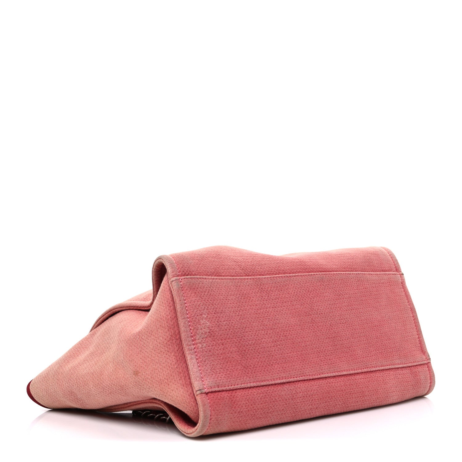 Chanel Canvas Large Deauville Tote Red